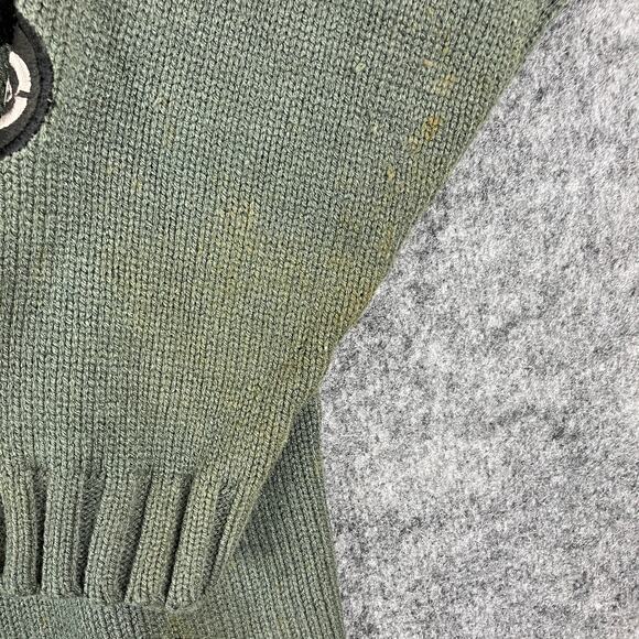 Ecko Sweater Mens Size XL Wool Blend Olive Retro Logo Knit Crewneck Fall 1999 - Picture 2 of 9